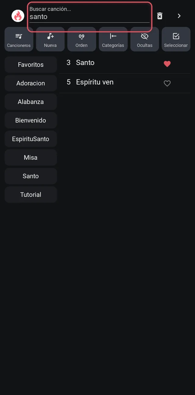Búsqueda de «espiritu» con su resultado