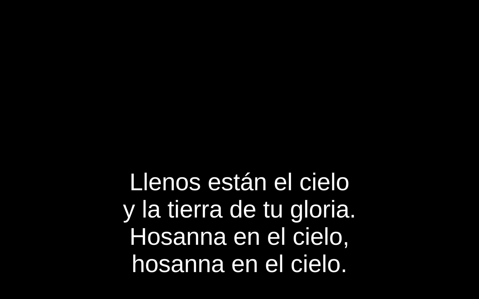 Letra abajo de la pantalla