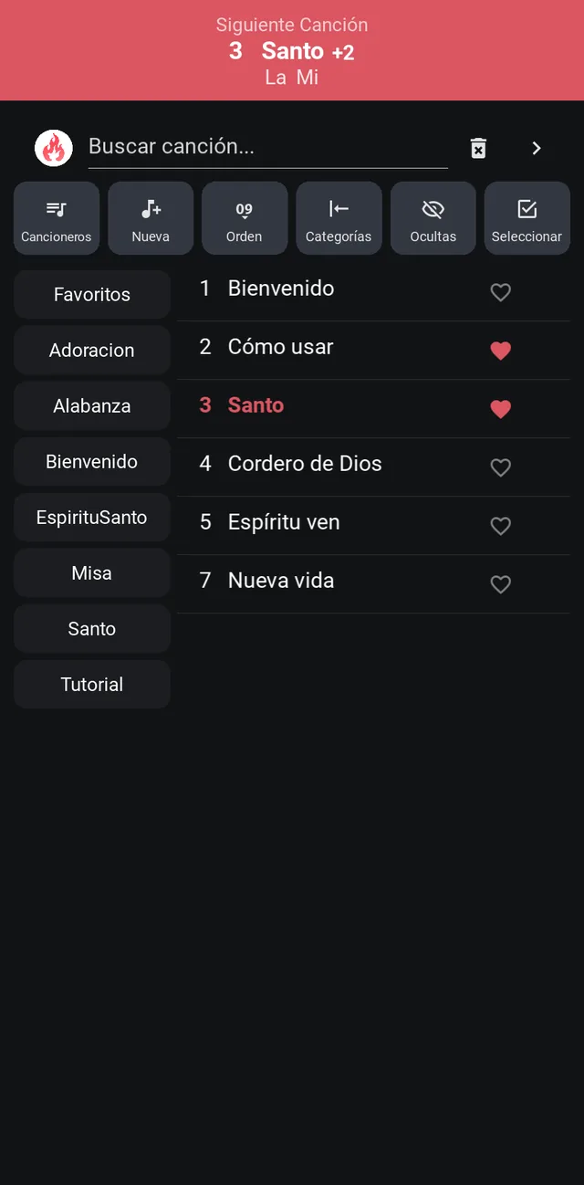 Aviso Siguiente Canción en el móvil de un músico